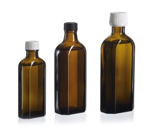 Meplatflasche Sirupflasche 100 ml braun DIN 22