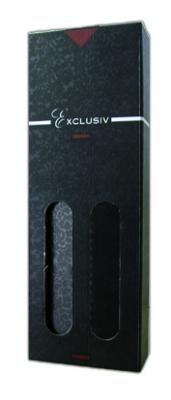 Geschenkskarton Exclusiv 2er schwarz