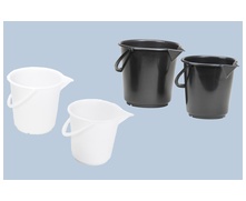 Kunststoffeimer weiß 10l mit Ausguss