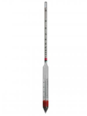 Alkoholometer 50 - 85 mit Temperatur und Korrektionsskala