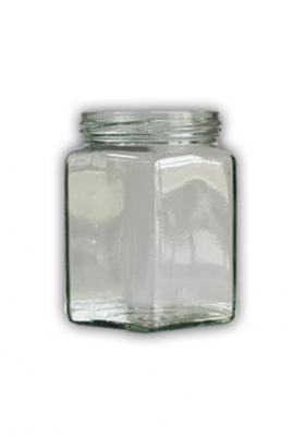 Marmeladeglas 6-eckig 390 ml Versand nach Absprache