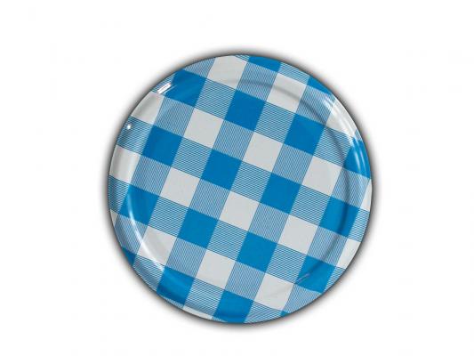 Twist off Deckel 82 mm Karo blau